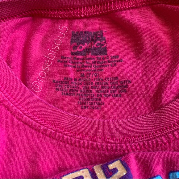 {MARVEL COMICS} Vintaged Glitter Graphic Print Tee - Picture 2 of 8